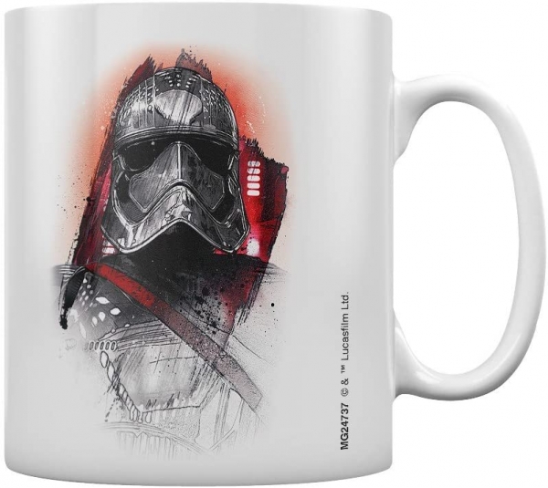 Star Wars the last jedi Tasse Captain Phasma Ansicht  Konterfei Phasma, Henkel rechts